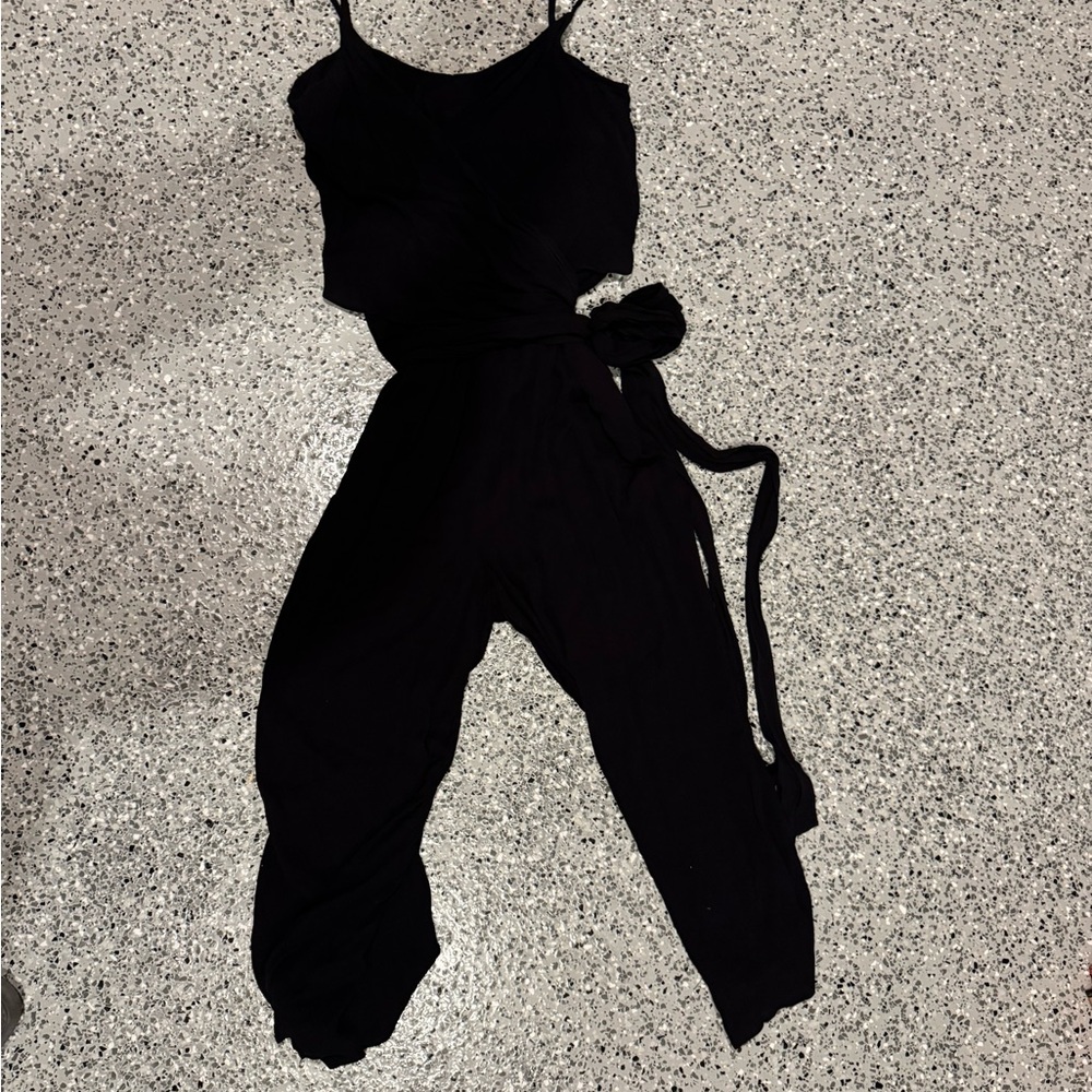 LOFT Black Sleeveless Jumpsuit